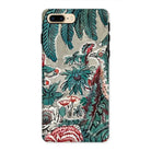Chintz - George Loughridge Jungle Iphone Case, 8 Plus / Matte, Floral-patterned Phone Case Teal Red White Botanical Designs