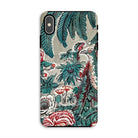 Chintz - George Loughridge Jungle Iphone Case, Xs Max / Matte, Floral-patterned Phone Case Teal Red White Botanical Designs