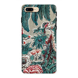 Chintz - George Loughridge Jungle Phone Case Iphone 8 Plus / Matte Floral-patterned Teal Red White Botanical Designs, Watercolor, Mobile