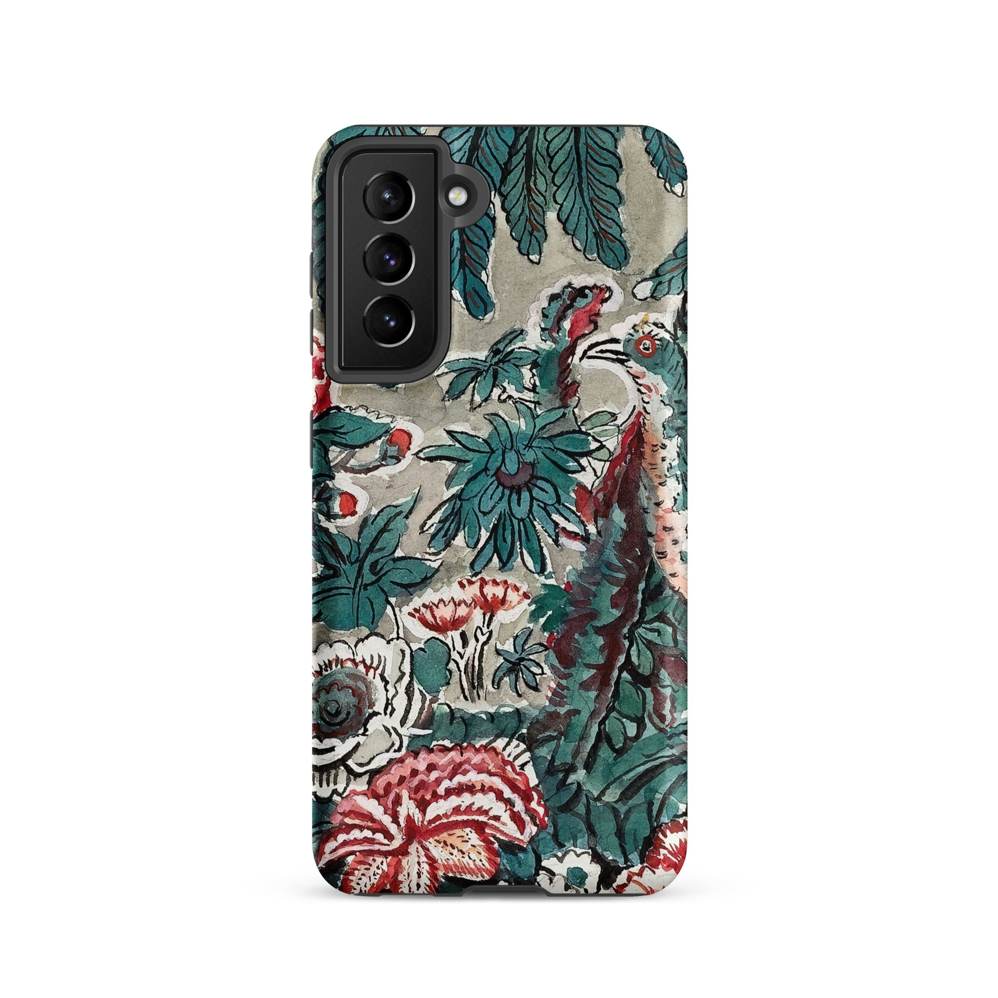 Chintz George Loughridge Jungle Samsung Case, Galaxy S21 / Matte, Phone Case Vibrant Floral Botanical Pattern Shades Green