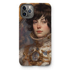Chloé - French Lesbian Astronaut Iphone Case, 11 Pro Max / Matte, Iphone Case Painted Portrait Person Ornate Steampunk-inspired Attire