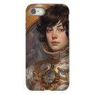 Chloé - French Lesbian Astronaut Iphone Case, 8 / Matte, Phone Case Portrait Young Person Ornate Steampunk-style Spacesuit