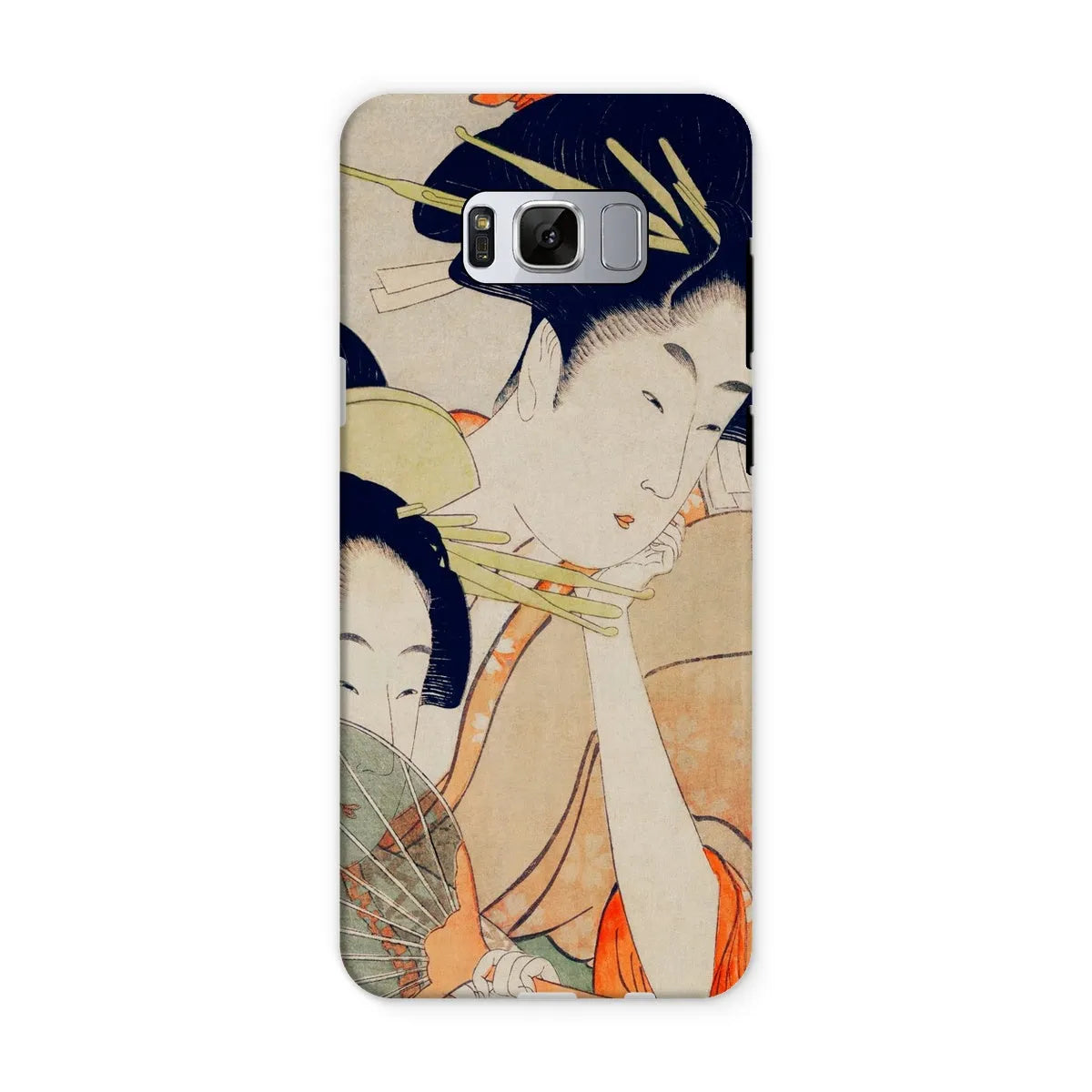 Chojiya Japanese Aesthetic Art Phone Case - Utamaro Kitagawa - Samsung Galaxy S8 / Matte - Mobile Phone Cases