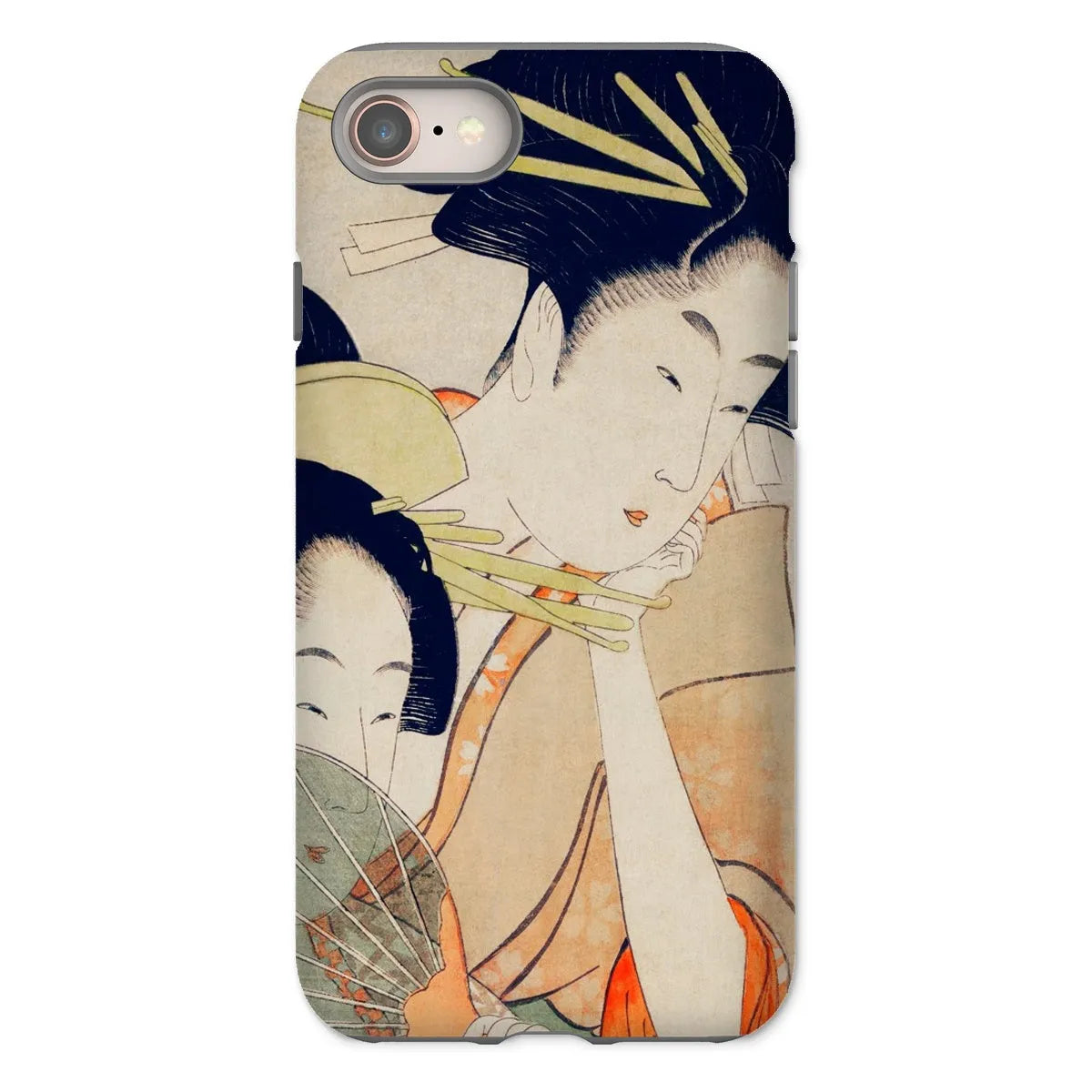 Chojiya Japanese Aesthetic Art Phone Case - Utamaro Kitagawa - Iphone 8 / Matte - Mobile Phone Cases - Aesthetic Art