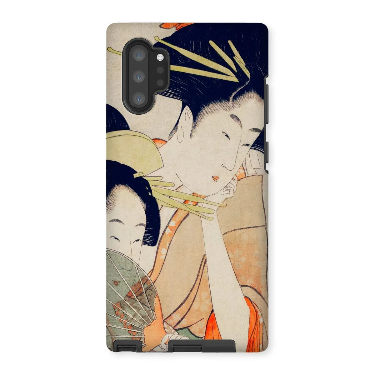 Chojiya Japanese Aesthetic Art Phone Case - Utamaro Kitagawa - Samsung Galaxy Note 10p / Matte - Mobile Phone Cases