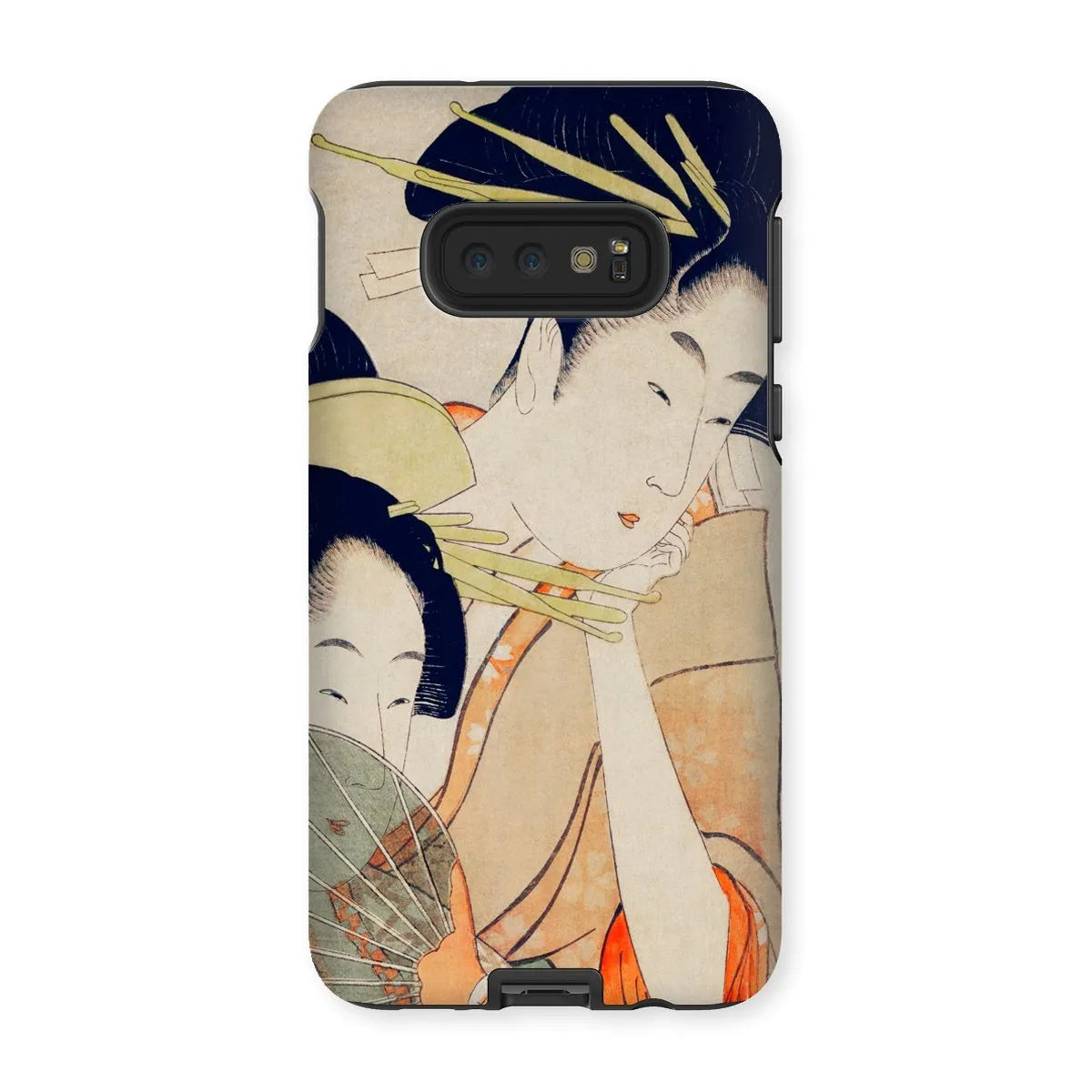 Chojiya Japanese Aesthetic Art Phone Case - Utamaro Kitagawa - Samsung Galaxy S10e / Matte - Mobile Phone Cases