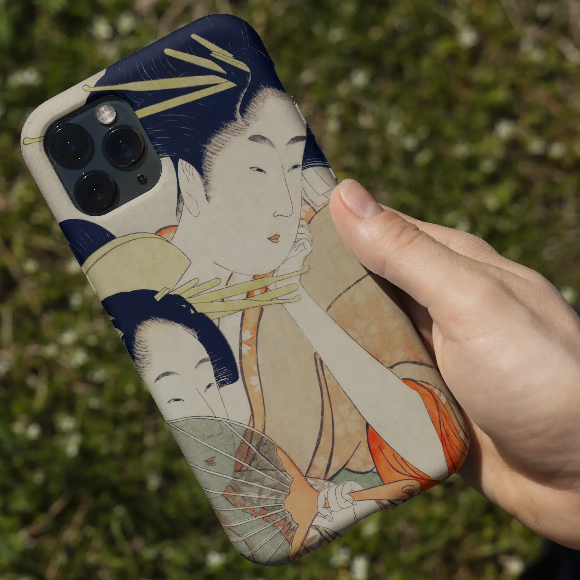 Chojiya Japanese Aesthetic Art Phone Case - Utamaro Kitagawa - Mobile Phone Cases - Aesthetic Art