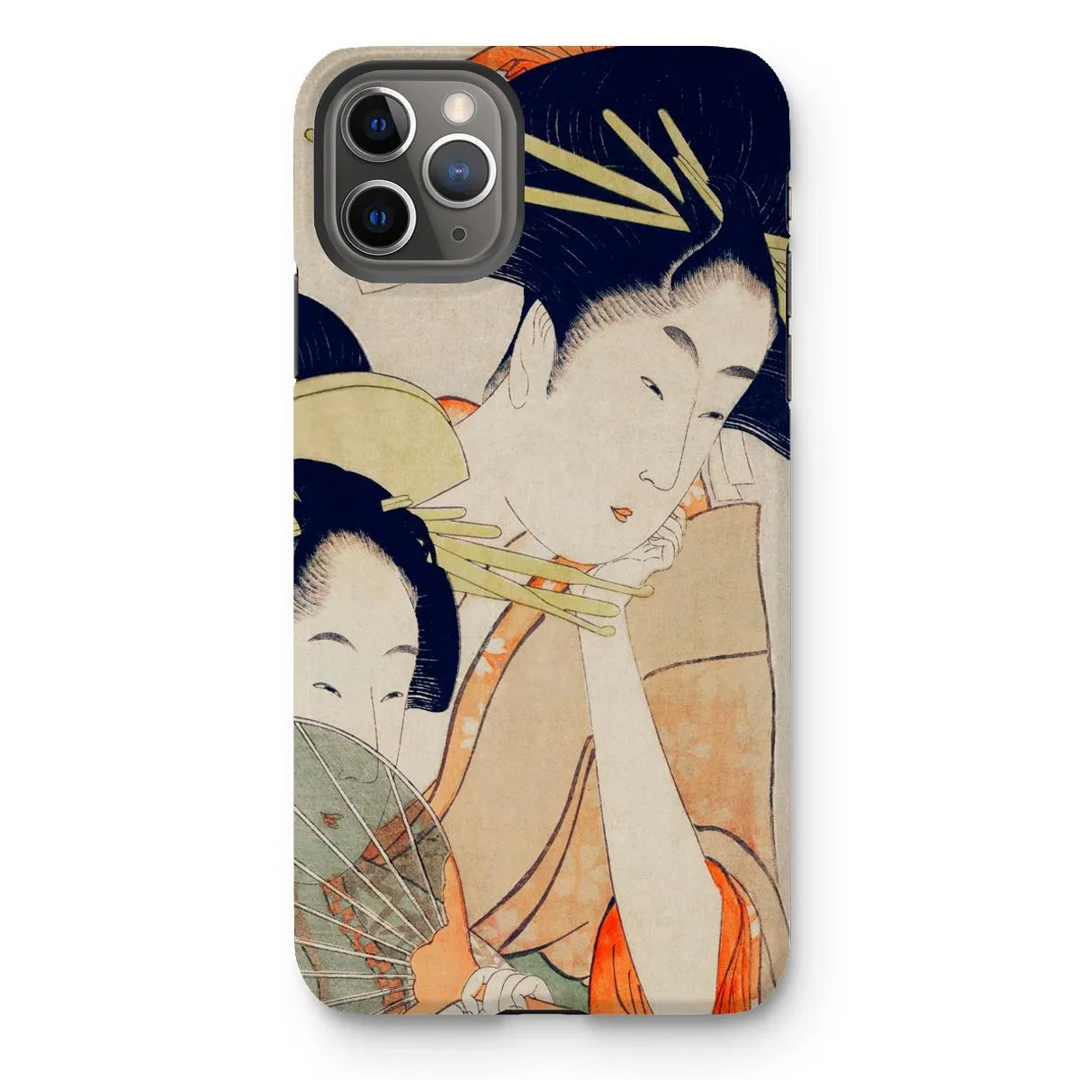 Chojiya Japanese Aesthetic Art Phone Case - Utamaro Kitagawa - Iphone 11 Pro Max / Matte - Mobile Phone Cases