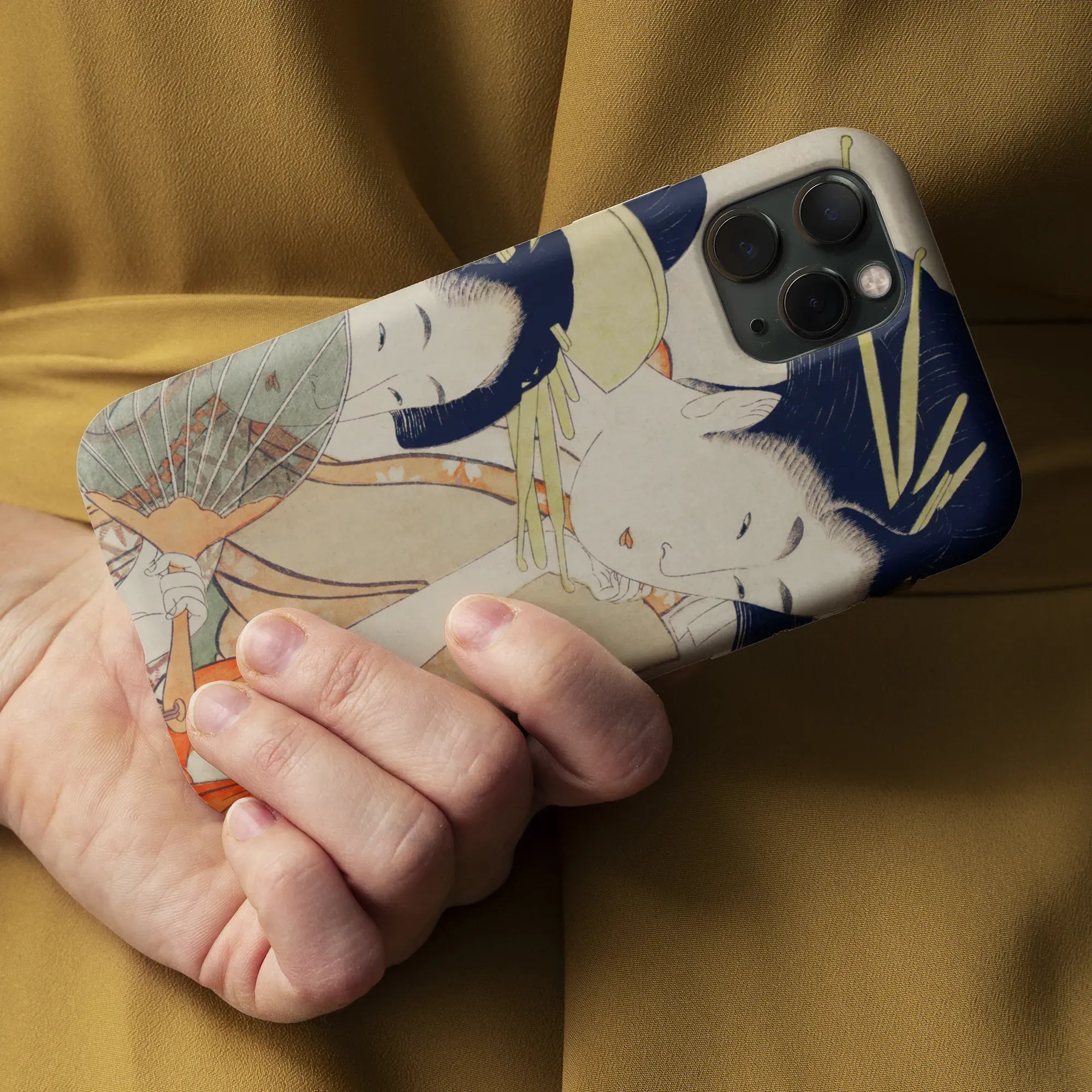 Chojiya Japanese Aesthetic Art Phone Case - Utamaro Kitagawa - Mobile Phone Cases - Aesthetic Art