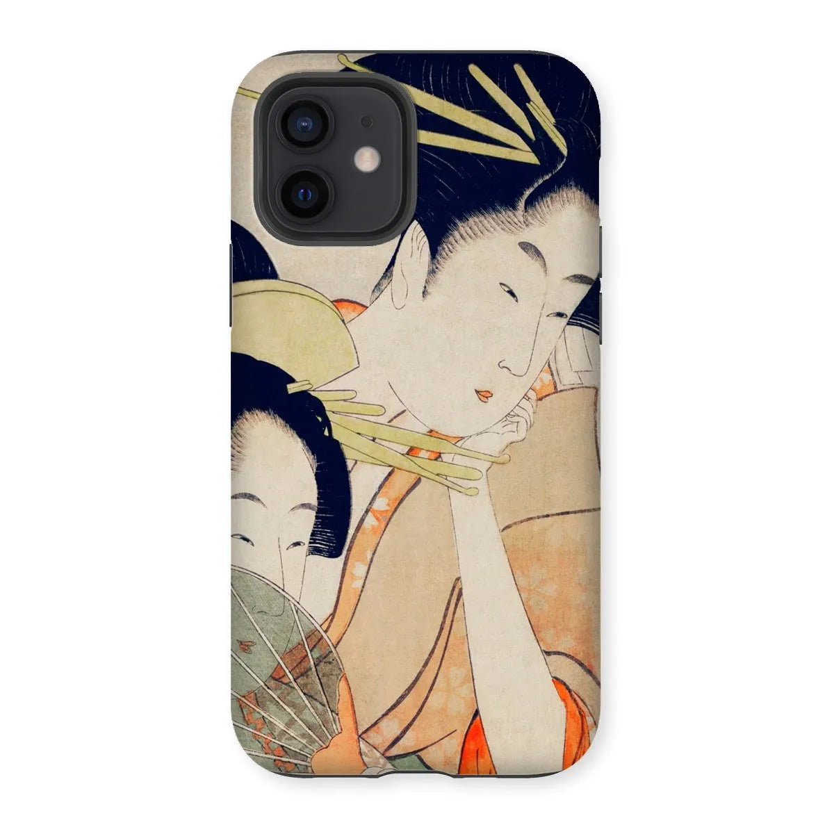 Chojiya Japanese Aesthetic Art Phone Case - Utamaro Kitagawa - Iphone 12 / Matte - Mobile Phone Cases - Aesthetic Art