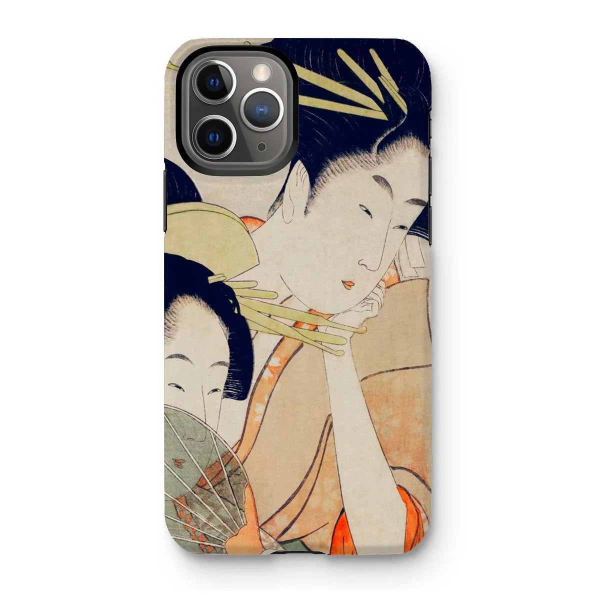 Chojiya Japanese Aesthetic Art Phone Case - Utamaro Kitagawa - Iphone 11 Pro / Matte - Mobile Phone Cases - Aesthetic