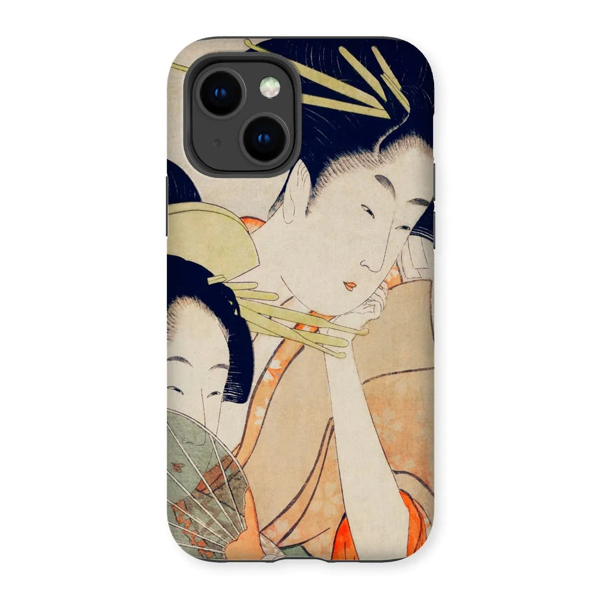 Chojiya Japanese Aesthetic Art Phone Case - Utamaro Kitagawa - Iphone 14 / Matte - Mobile Phone Cases - Aesthetic Art