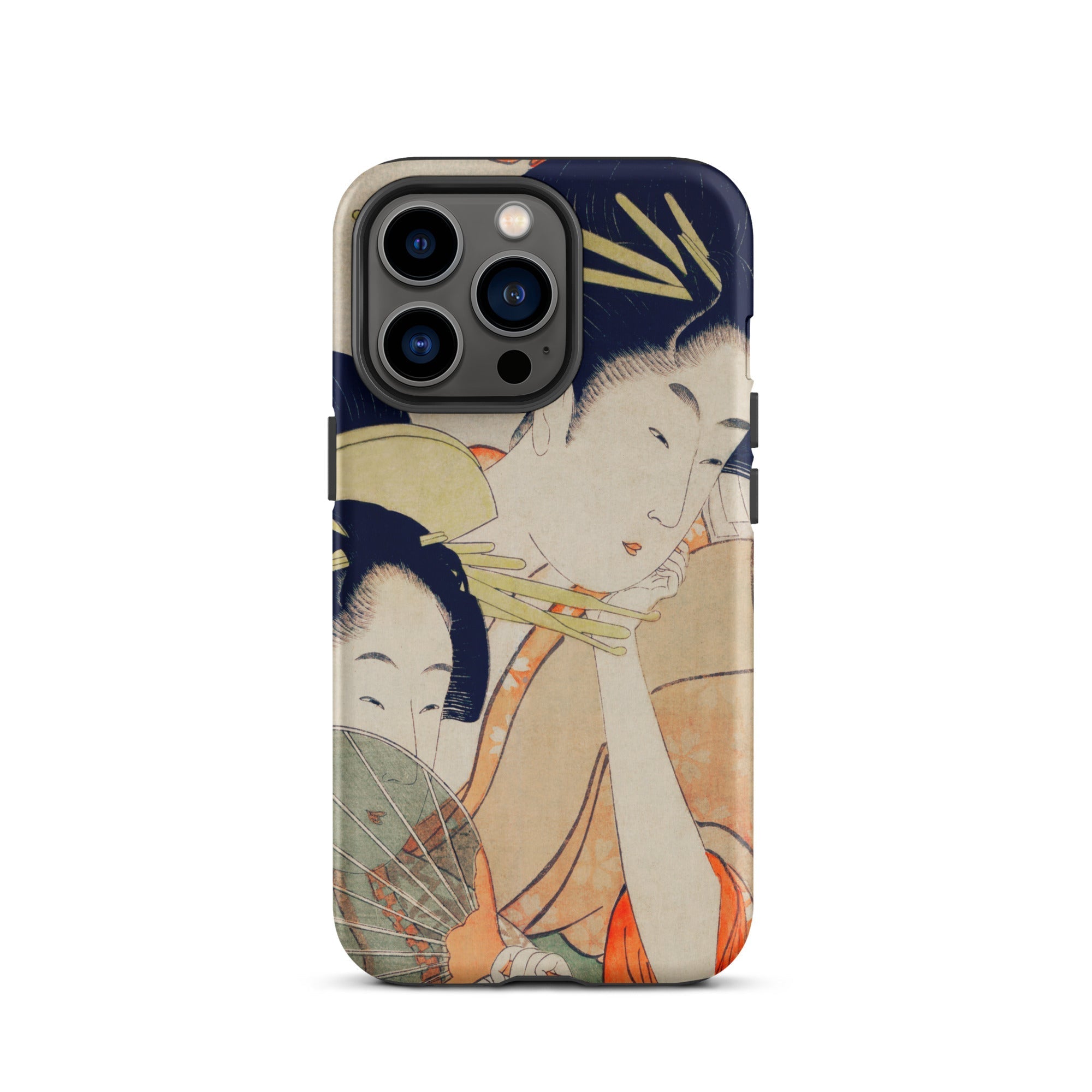 Chojiya Utamaro Kitagawa Ukiyo e Iphone Case, 13 Pro / Matte, Phone Case Japanese Art
