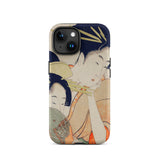 Chojiya - Utamaro Kitagawa Ukiyo-e Iphone Case, 15 / Matte, Phone Case Japanese Art