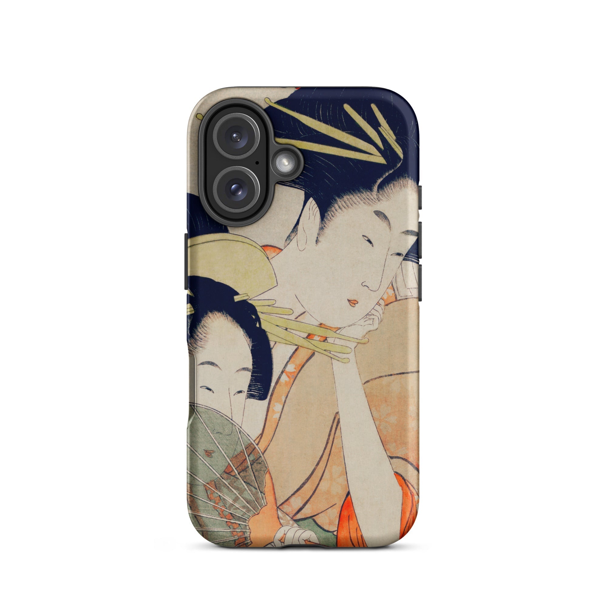 Chojiya Utamaro Kitagawa Ukiyo e Iphone Case, 16 / Matte, Japanese Art Phone Case