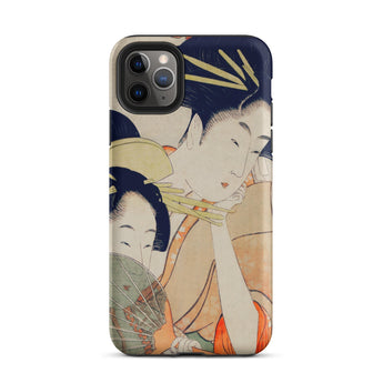 Chojiya - Utamaro Kitagawa Ukiyo-e Phone Case Iphone 11 Pro Max / Matte Phone Case Japanese Art Utamaro Kitagawa, Captivating Ukiyo-e