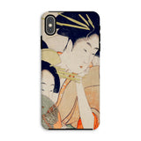 Chojiya - Utamaro Kitagawa Ukiyo-e Phone Case Iphone Xs Max / Matte Phone Case Japanese Ukiyo-e Style Artwork Geishas Utamaro Kitagawa,