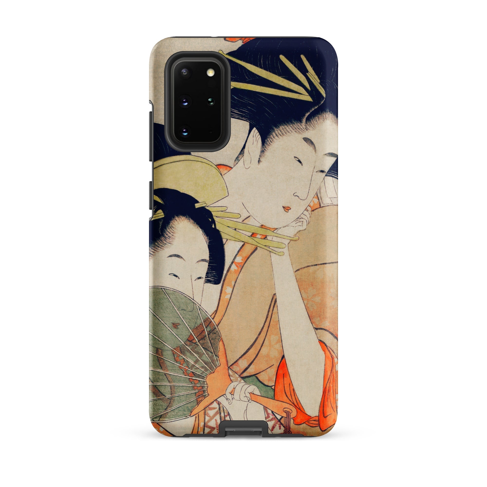 Chojiya Utamaro Kitagawa Ukiyo e Samsung Case, Galaxy S20 Plus / Matte, Phone Case Illustration Two Women Traditional Japanese Style