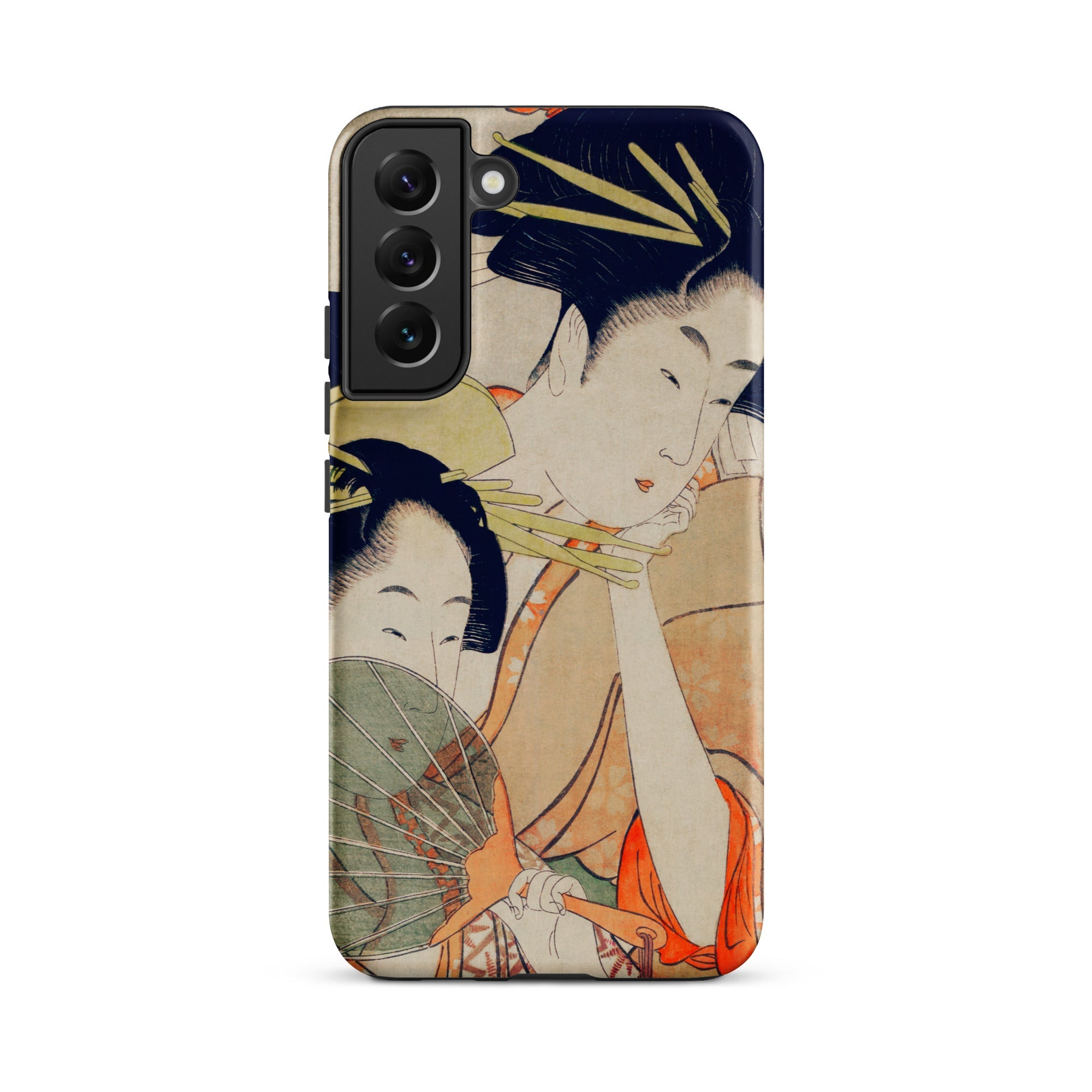 Chojiya Utamaro Kitagawa Ukiyo e Samsung Case, Galaxy S22 Plus / Matte, Phone Case Adorned Traditional Japanese Ukiyo Style Painting
