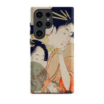 Chojiya - Utamaro Kitagawa Ukiyo-e Samsung Case, Galaxy S23 Ultra / Matte, Smartphone Case Traditional Japanese Ukiyo-e Style Painting Two