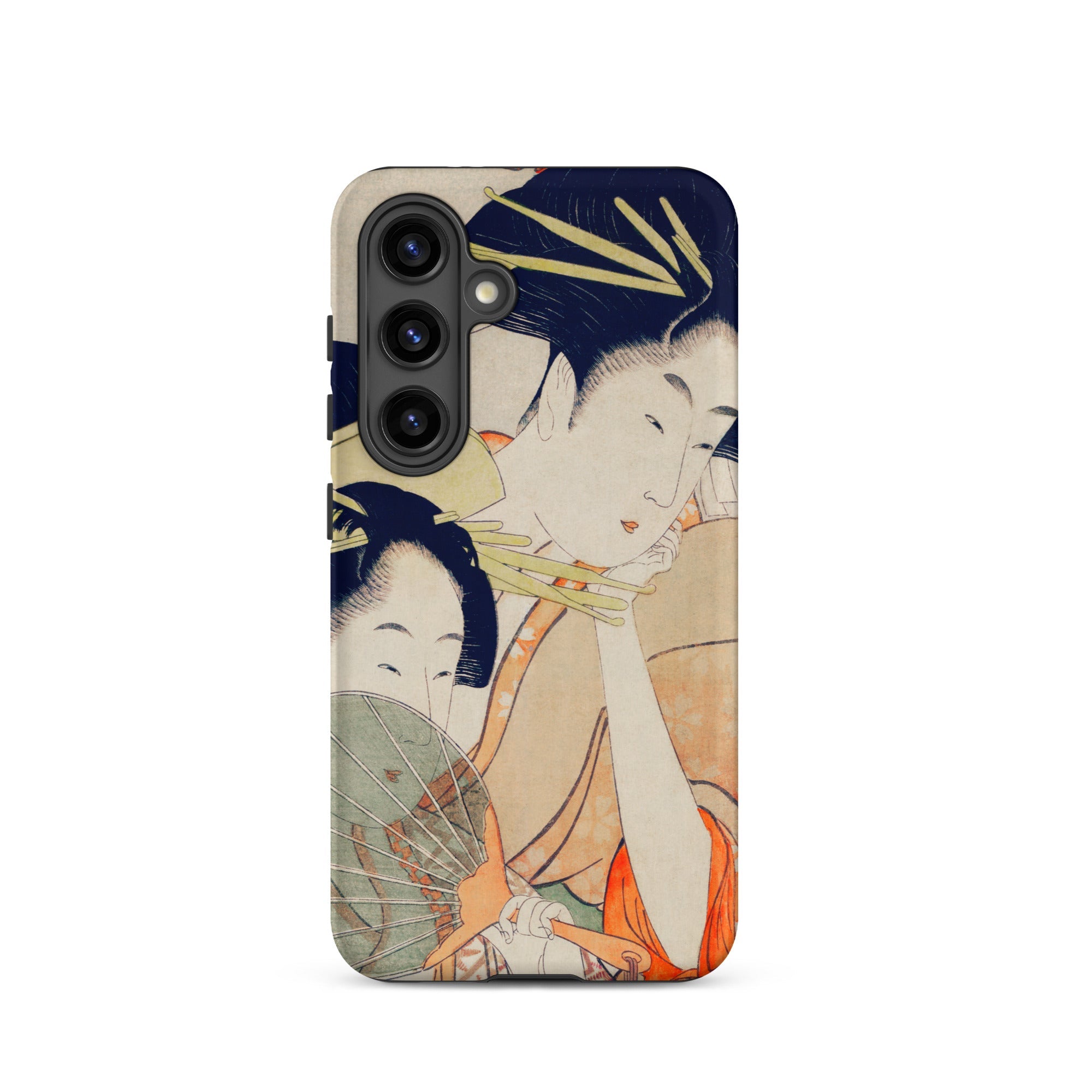 Chojiya Utamaro Kitagawa Ukiyo e Samsung Case, Galaxy S24 / Matte, Smartphone Japanese Ukiyo Art Print Case