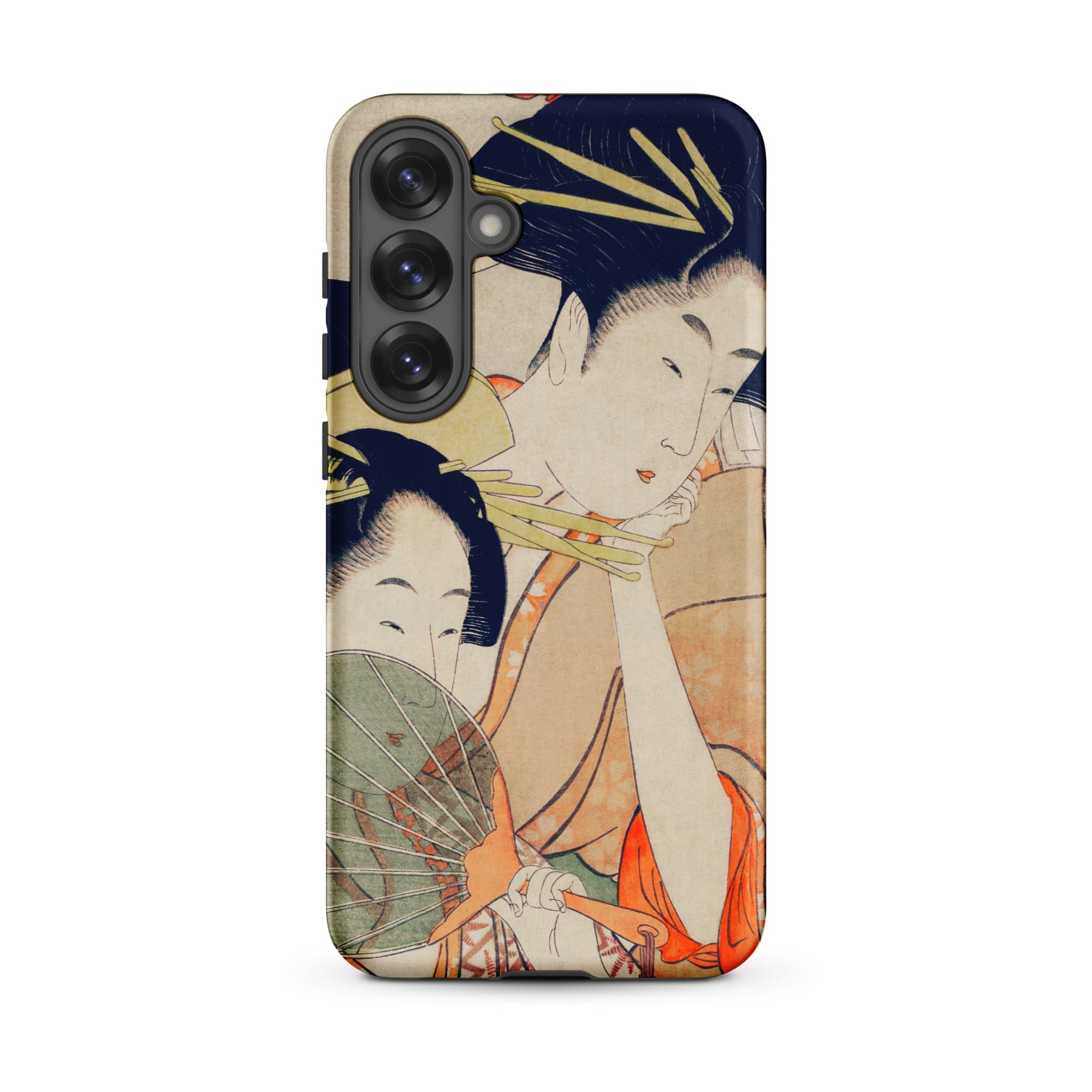 Chojiya Utamaro Kitagawa Ukiyo e Samsung Case, Galaxy S25 Plus / Matte, Smartphone Case Traditional Japanese Ukiyo Art Print