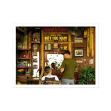 Chop - Hanoi Street Barber Photography Art Print / Canvas Storefront Counter Hoi Toc Nam (vietnamese Food) Hanoi Street Photography, Chop