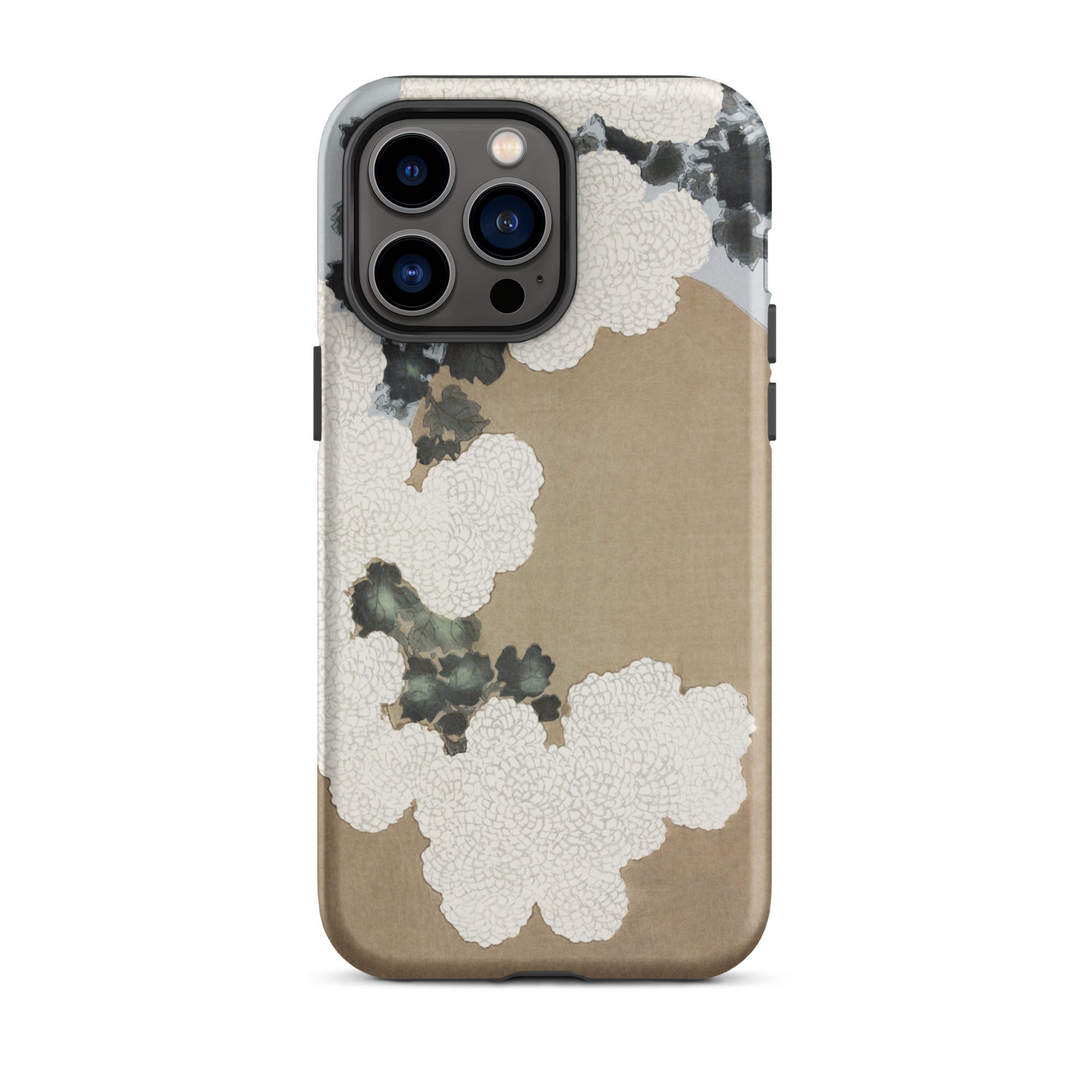 Chrysanthemum Blossoms - Kamisaka Sekka Iphone Case, 14 Pro Max / Matte, Floral-patterned Smartphone Case