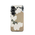 Chrysanthemum Blossoms Kamisaka Sekka Samsung Case, Galaxy S24 / Matte, Smartphone Beige White Abstract Art Style Protective Case