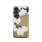 Chrysanthemum Blossoms Kamisaka Sekka Samsung Case, Galaxy S25 / Matte, Phone Case Camera Cutout Left Beige Black White