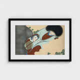 Chrysanthemums - Kamisaka Sekka Art Print / Canvas Black-framed Traditional Japanese-style Illustration Figure Light, Translucent