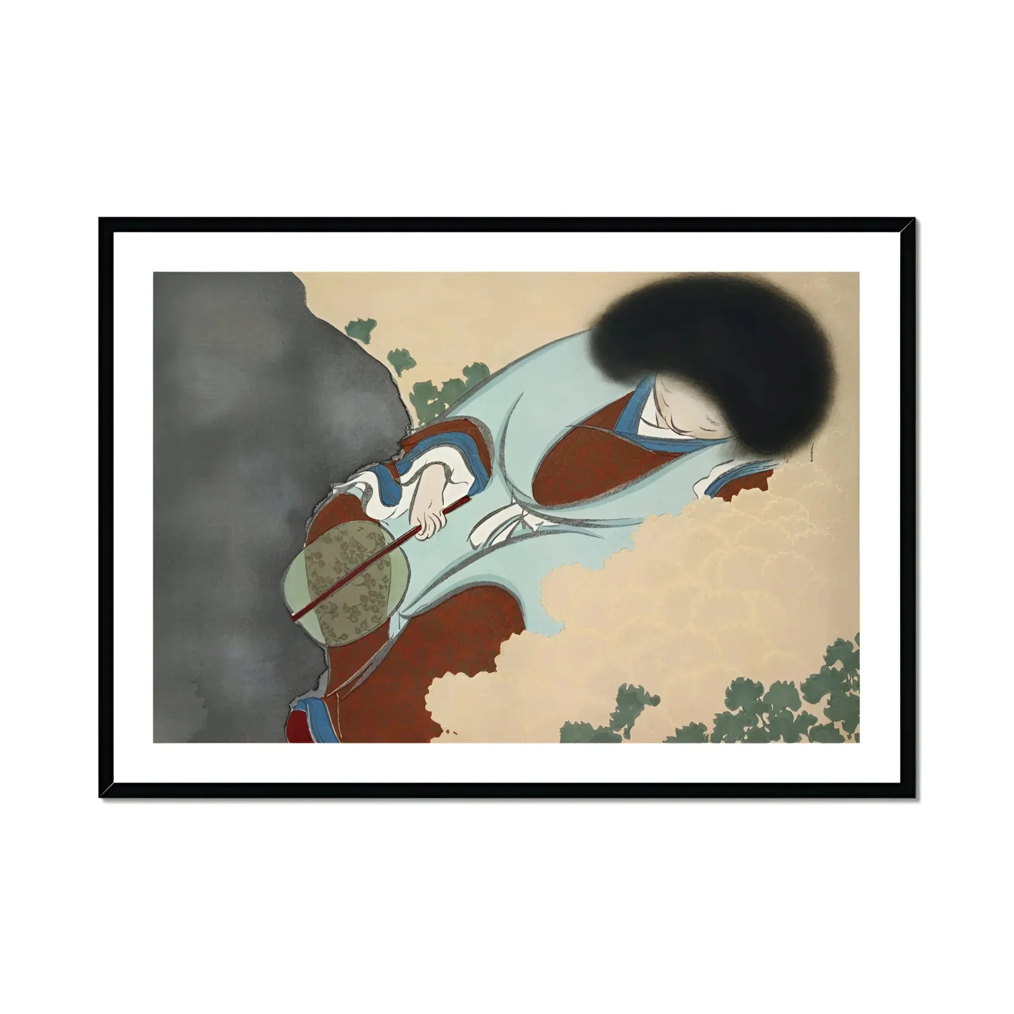 Chrysanthemums - Kamisaka Sekka Art Print, Framed Japanese Painting