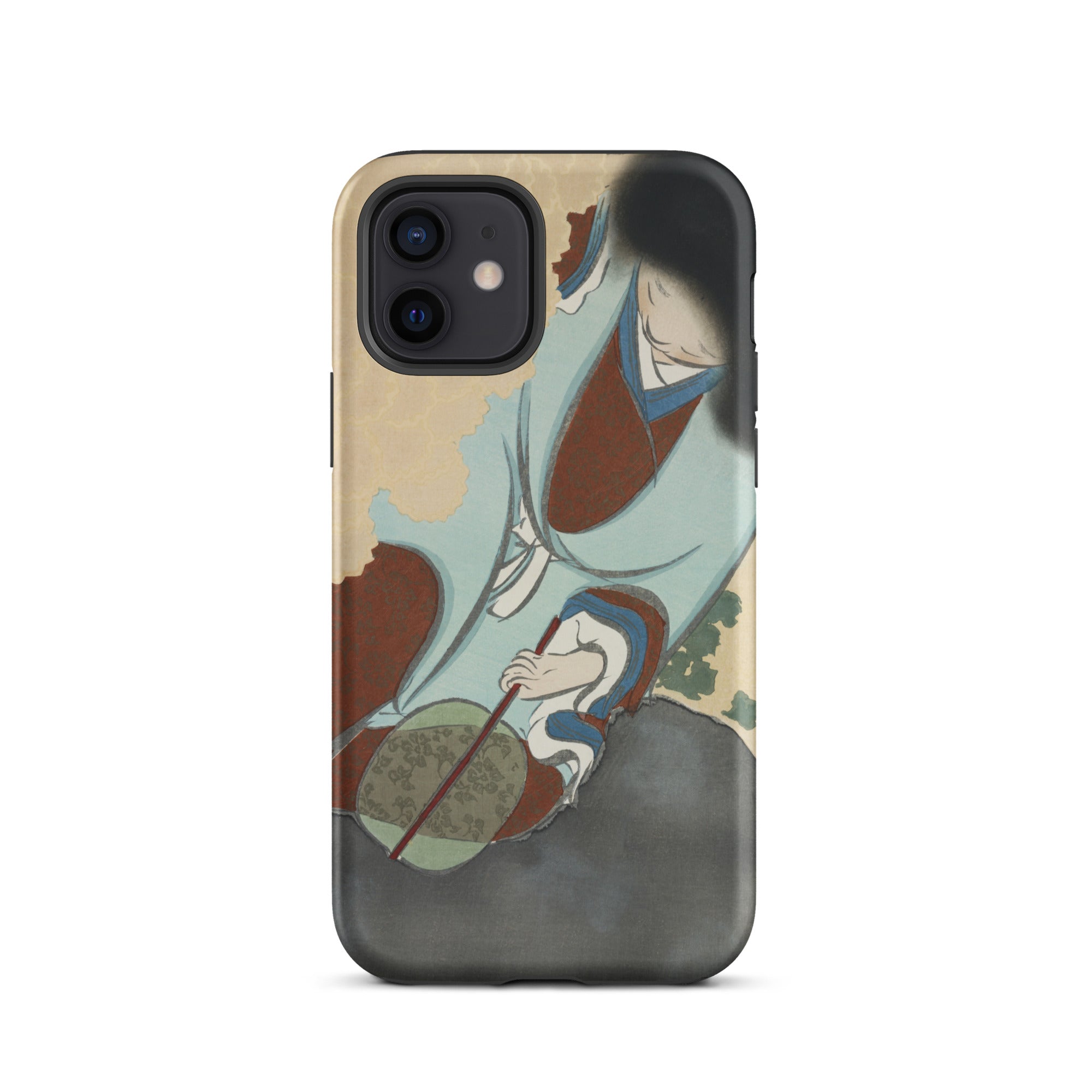 Chrysanthemums from Momoyogusa - Kamisaka Sekka Iphone Case, 12 / Matte, Phone Case Japanese Art