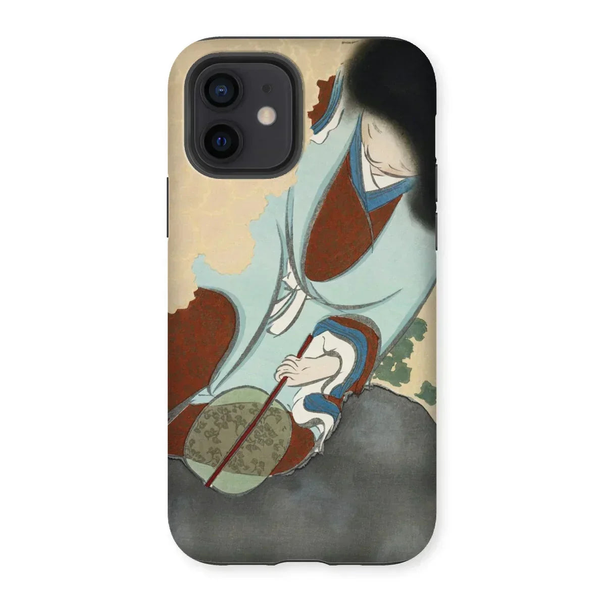 Chrysanthemums from Momoyogusa - Kamisaka Sekka Iphone Case, 12 / Matte, Phone Case Traditional Japanese Ukiyo-e Artwork Violin Stringed