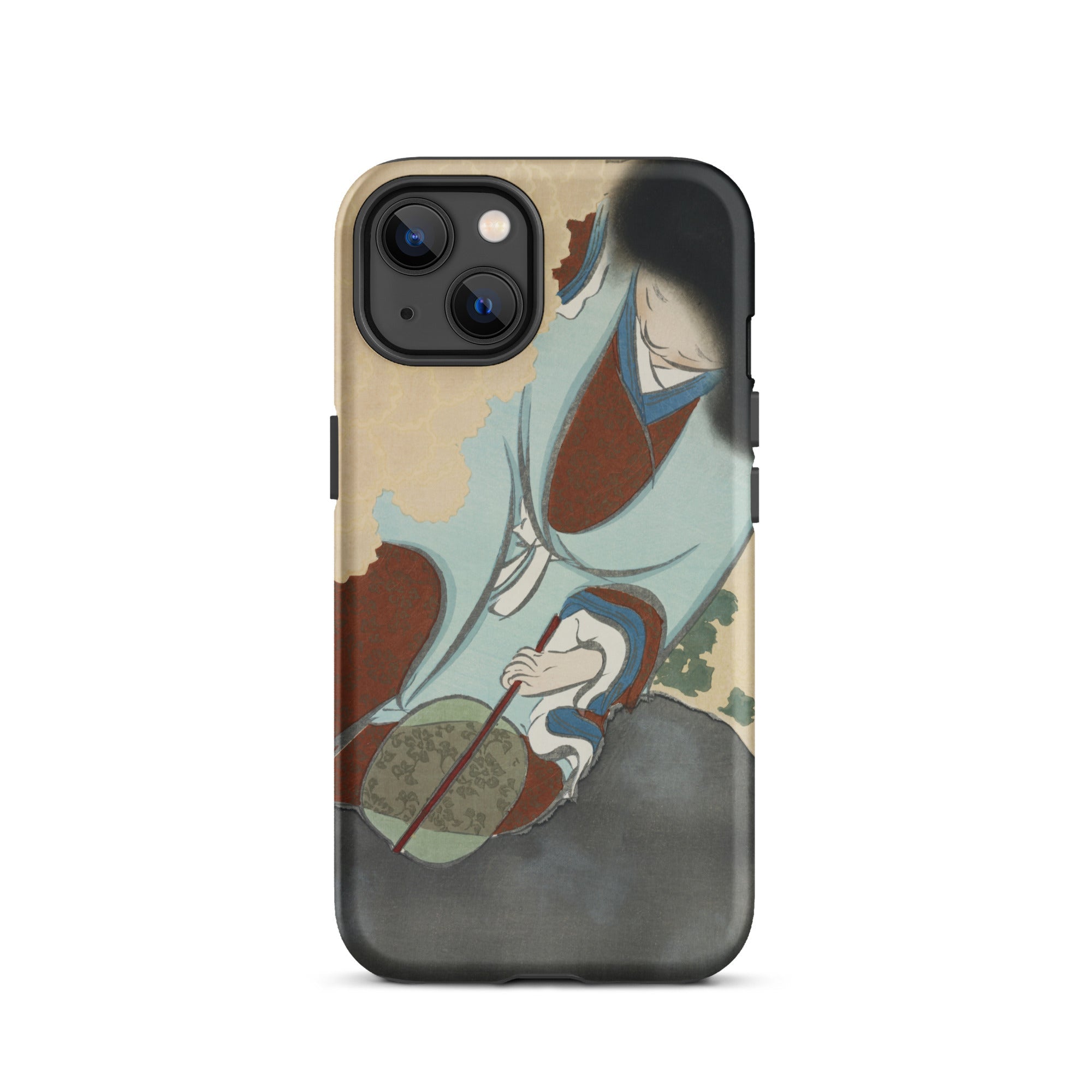 Chrysanthemums from Momoyogusa - Kamisaka Sekka Iphone Case, 13 / Matte, Phone Case Japanese Art