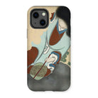 Chrysanthemums from Momoyogusa - Kamisaka Sekka Iphone Case, 13 / Matte, Phone Case Traditional Japanese Ukiyo-e Artwork Blue Brown