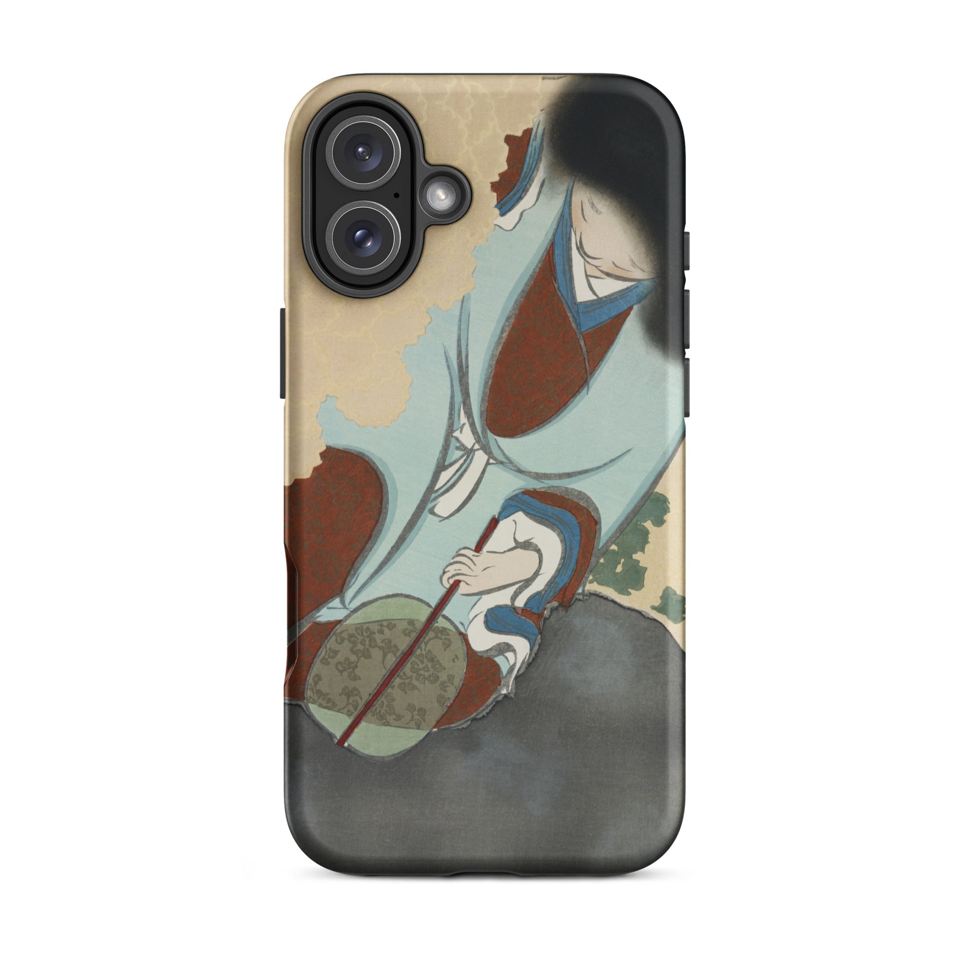 Chrysanthemums from Momoyogusa - Kamisaka Sekka Iphone Case, 16 Plus / Matte, Phone Case Japanese Art