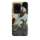 Chrysanthemums from Momoyogusa Kamisaka Sekka Samsung Case, Galaxy S20 Ultra / Matte, Black Smartphone Case Vibrant Asian Style Painting