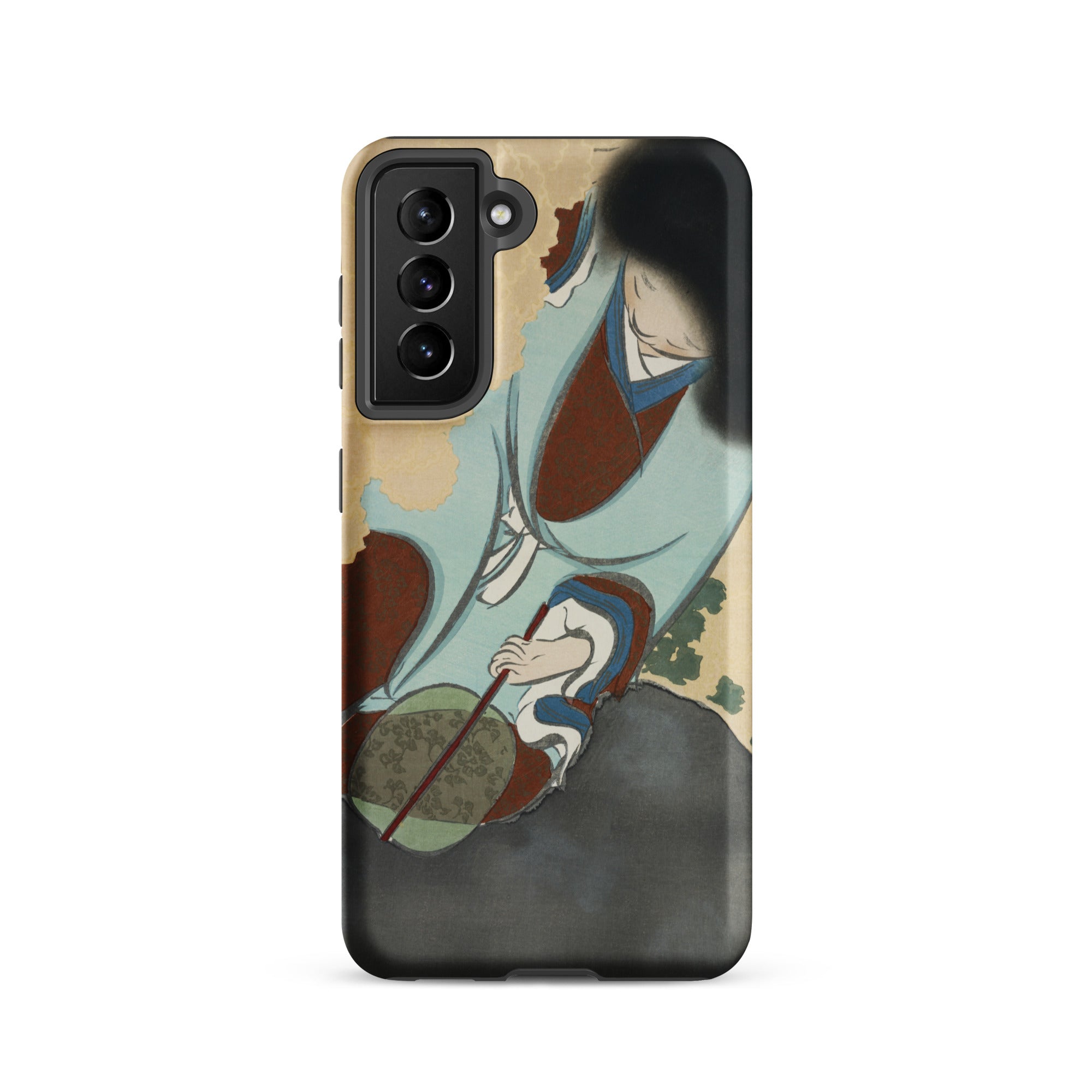 Chrysanthemums from Momoyogusa Kamisaka Sekka Samsung Case, Galaxy S21 / Matte, Smartphone Case Traditional Japanese Style Illustration