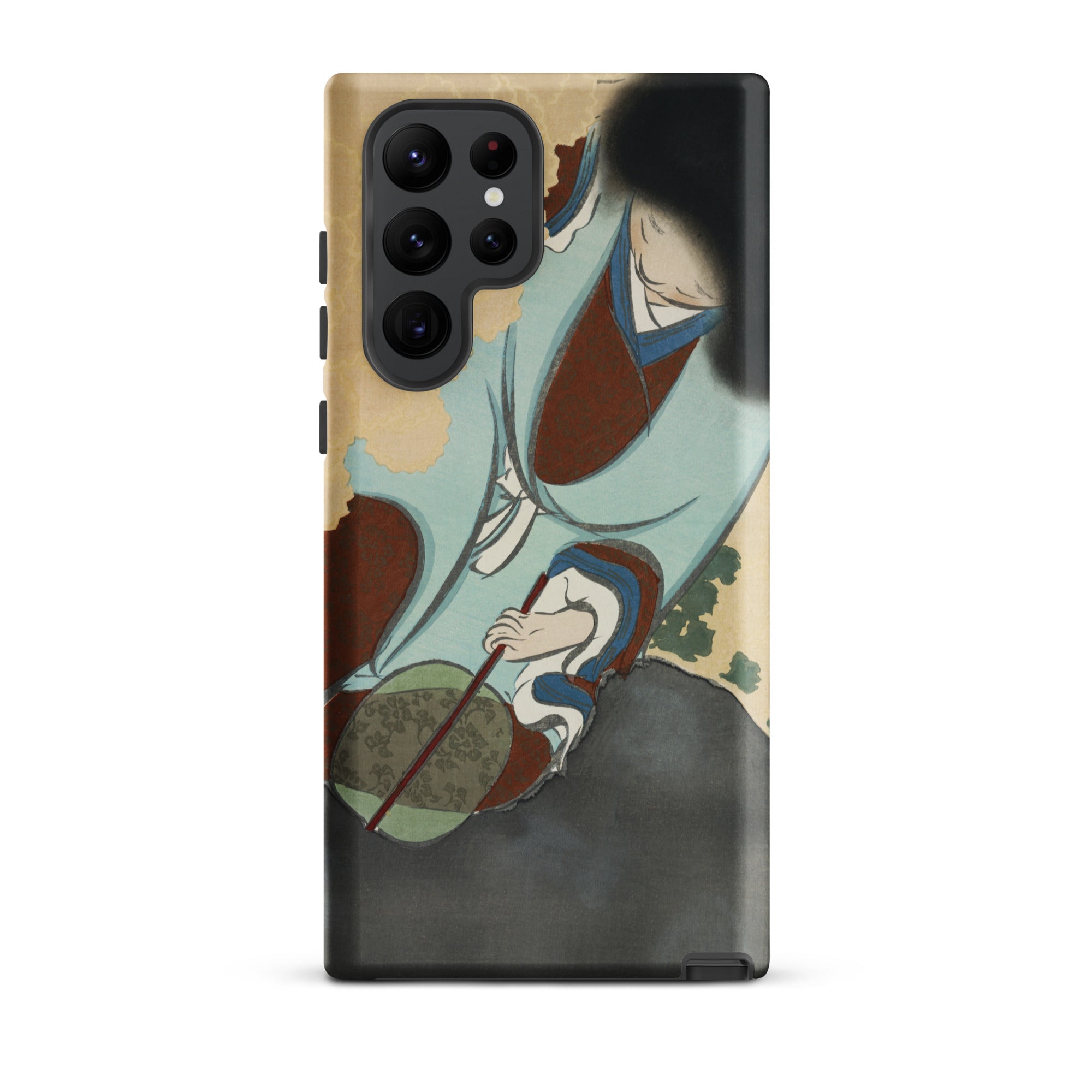 Chrysanthemums from Momoyogusa Kamisaka Sekka Samsung Case, Galaxy S22 Ultra / Matte, Smartphone Case Japanese Style Illustration Person