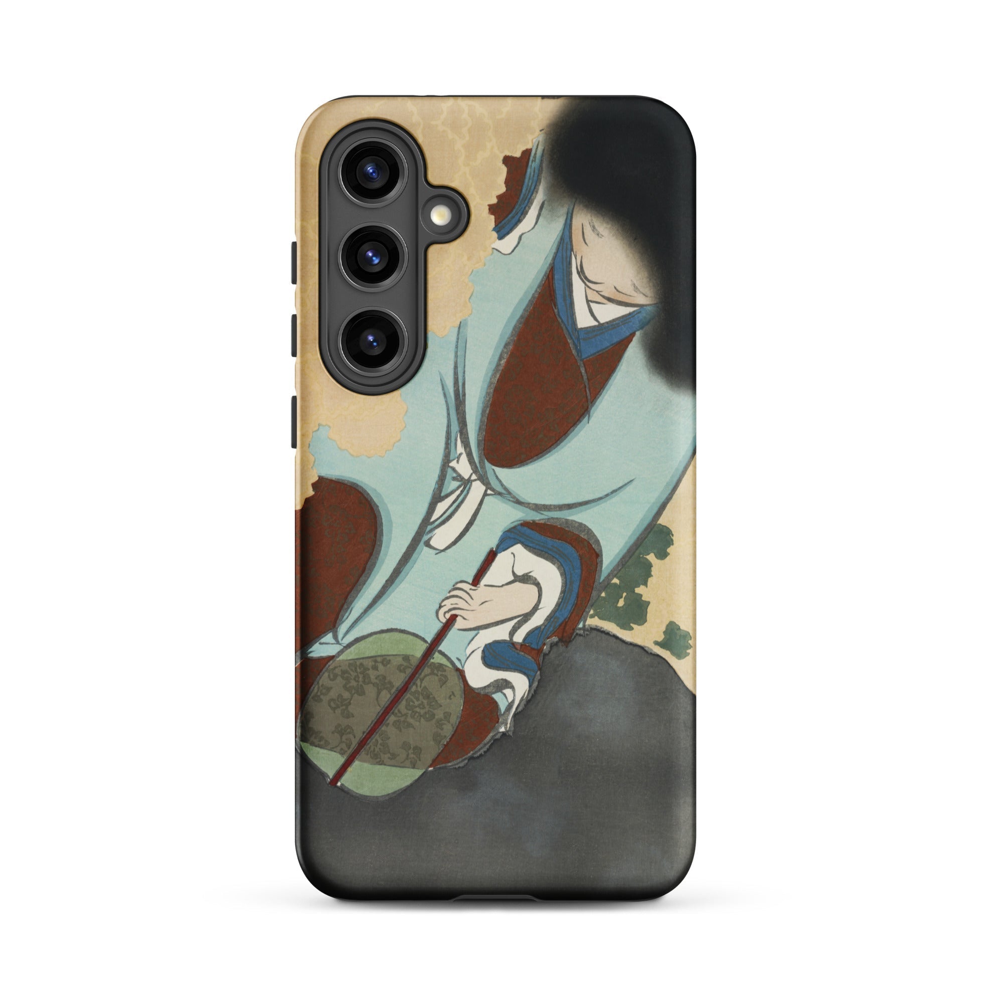 Chrysanthemums from Momoyogusa Kamisaka Sekka Samsung Case, Galaxy S24 Plus / Matte, Phone Case Japanese Ukiyo e Style Illustration Person