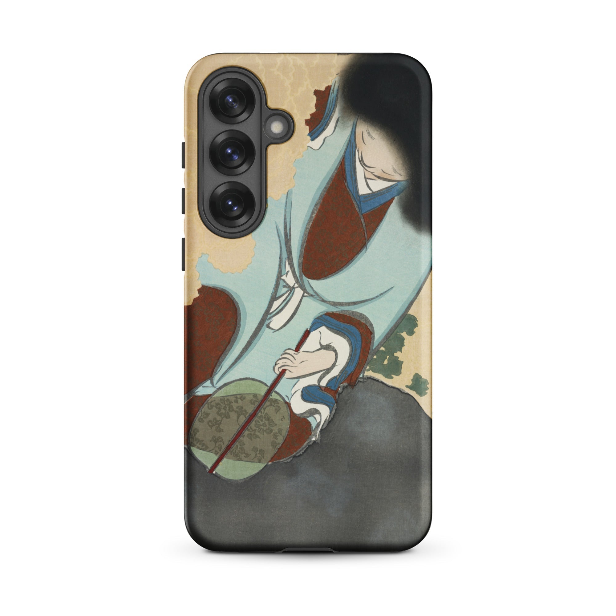Chrysanthemums from Momoyogusa Kamisaka Sekka Samsung Case, Galaxy S25 Plus / Matte, Smartphone Case Japanese Ukiyo e Style Illustration