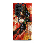 The Circus - Leonetto Cappiello Phone Case Samsung Galaxy S22 Ultra / Matte Vibrant Phone Case Dynamic Painting Dancers Motion Fiery