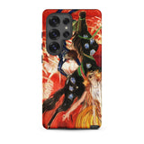 The Circus - Leonetto Cappiello Phone Case Samsung Galaxy S25 Ultra / Matte Vibrant Red Phone Case Dynamic Painting Dancers Black Leonetto