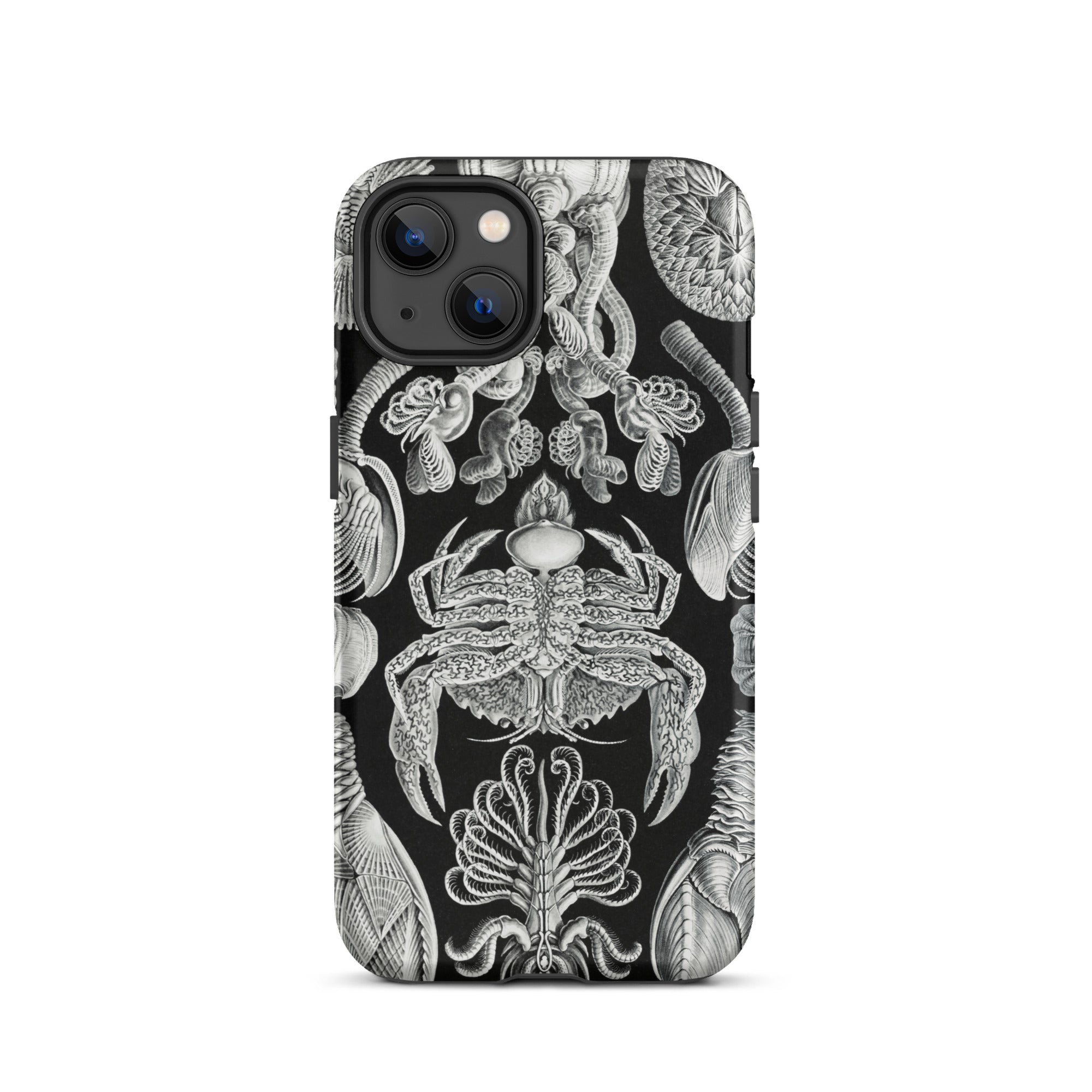 Cirripedia Barnacles Ernst Haeckel Iphone Case, 13 / Matte, Black Phone Case Sea Creature Design