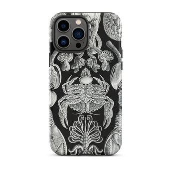 Cirripedia Barnacles - Ernst Haeckel Iphone Case, 13 Pro Max / Matte, Black Phone Case Sea Creature Illustrations