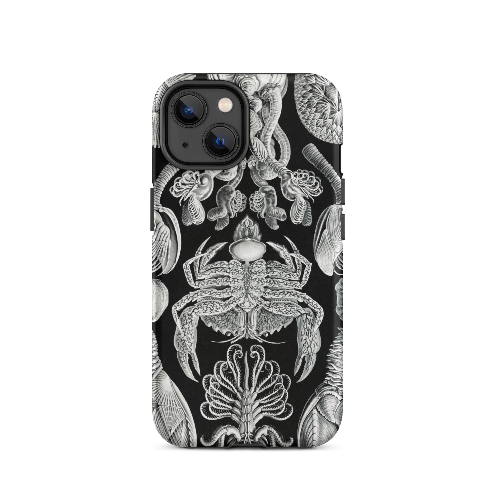 Cirripedia Barnacles Ernst Haeckel Iphone Case, 14 / Matte, Black Phone Case Sea Creature Illustrations