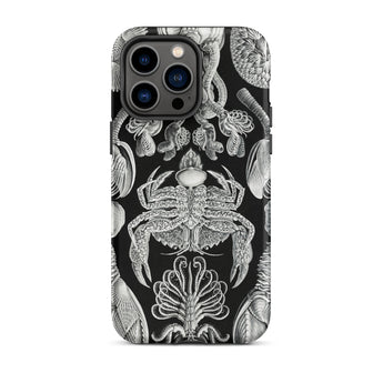 Cirripedia Barnacles - Ernst Haeckel Iphone Case, 14 Pro Max / Matte, Black Phone Case Sea Creature Illustrations