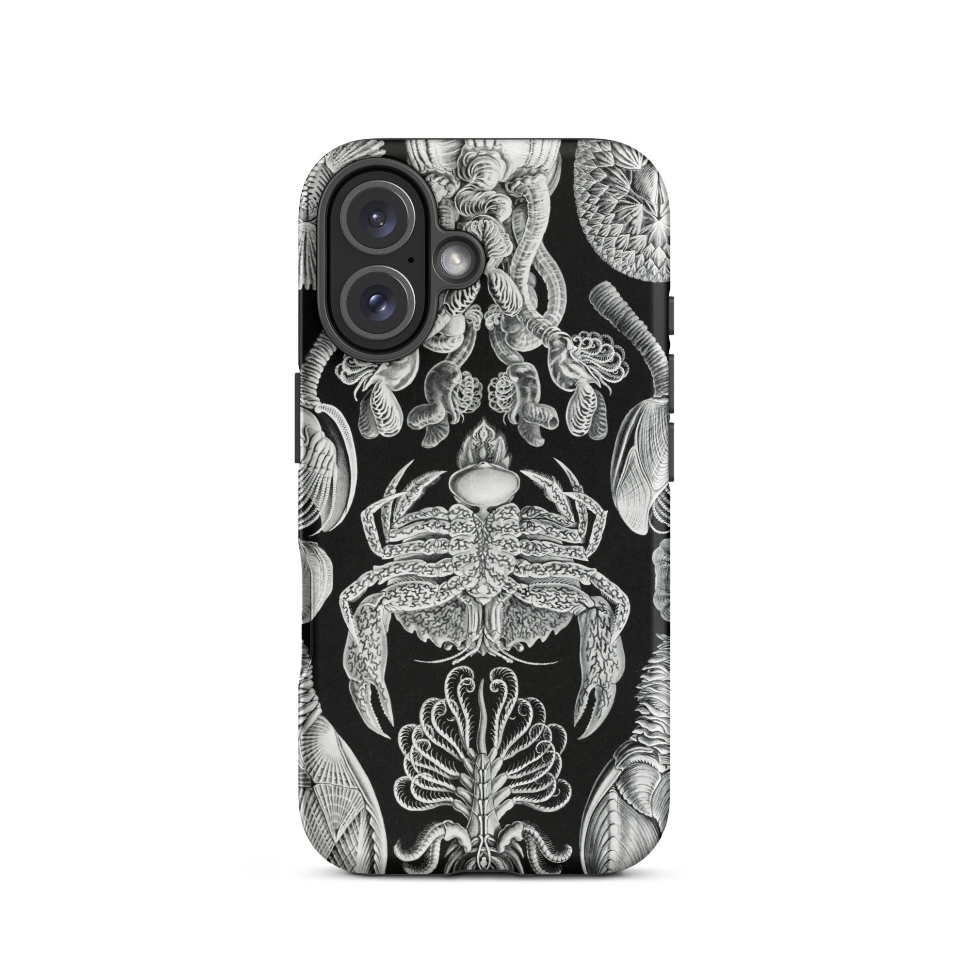 Cirripedia Barnacles Ernst Haeckel Iphone Case, 16 / Matte, Black Phone Case Sea Creature Illustrations