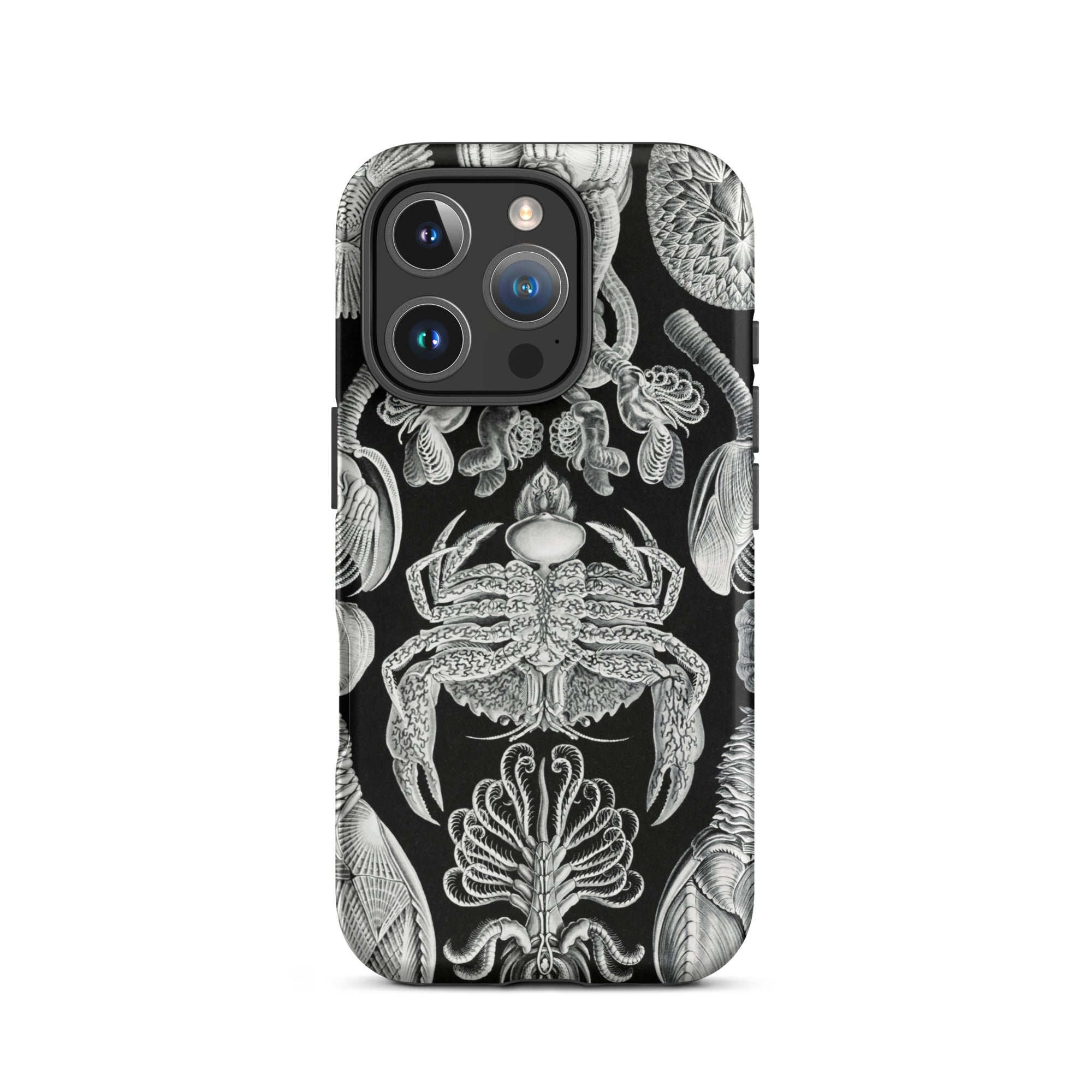 Cirripedia Barnacles Ernst Haeckel Iphone Case, 16 Pro / Matte, Black Phone Case Sea Creature Illustrations